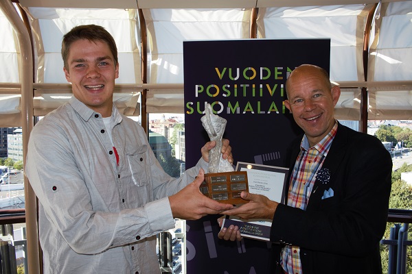Kaj Kunnas, 53, on Vuoden Positiivisin Suomalainen 2016 / Kuva: Positiivarit
